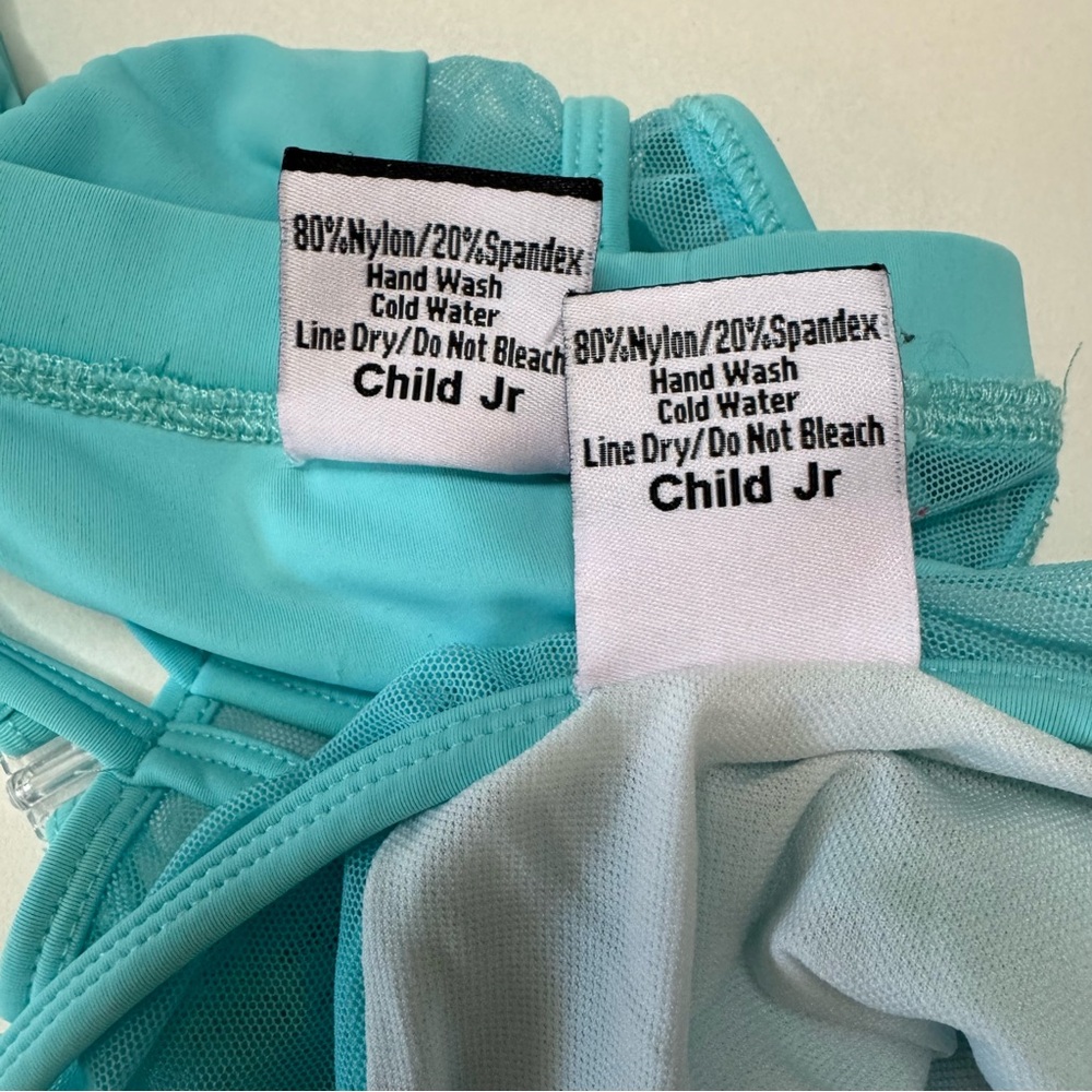 LA Dance Designs Girls Madeline Set in Aqua - Picture 8 of 10